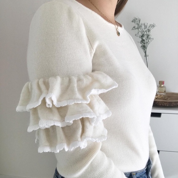 Club Monaco Ruffle Sweater - Picture 2 of 5